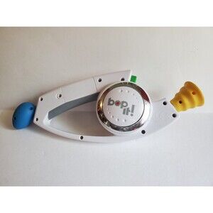 2008 Hasbro Original BOP IT White Electronic Game Twist Pull Tested And Cleaned